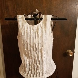 Sweet Sheer Cream White Blouse